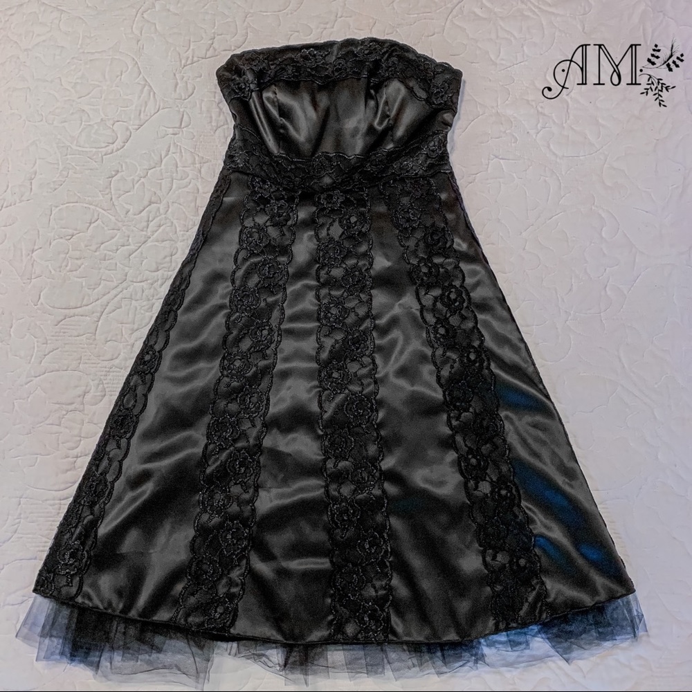 *SOLD* Black Lace & Tulle Dress